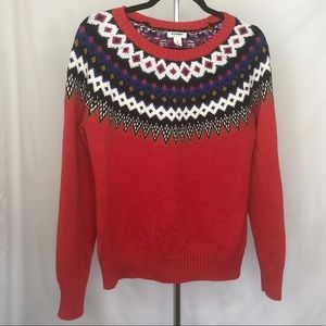 Printed winter sweater